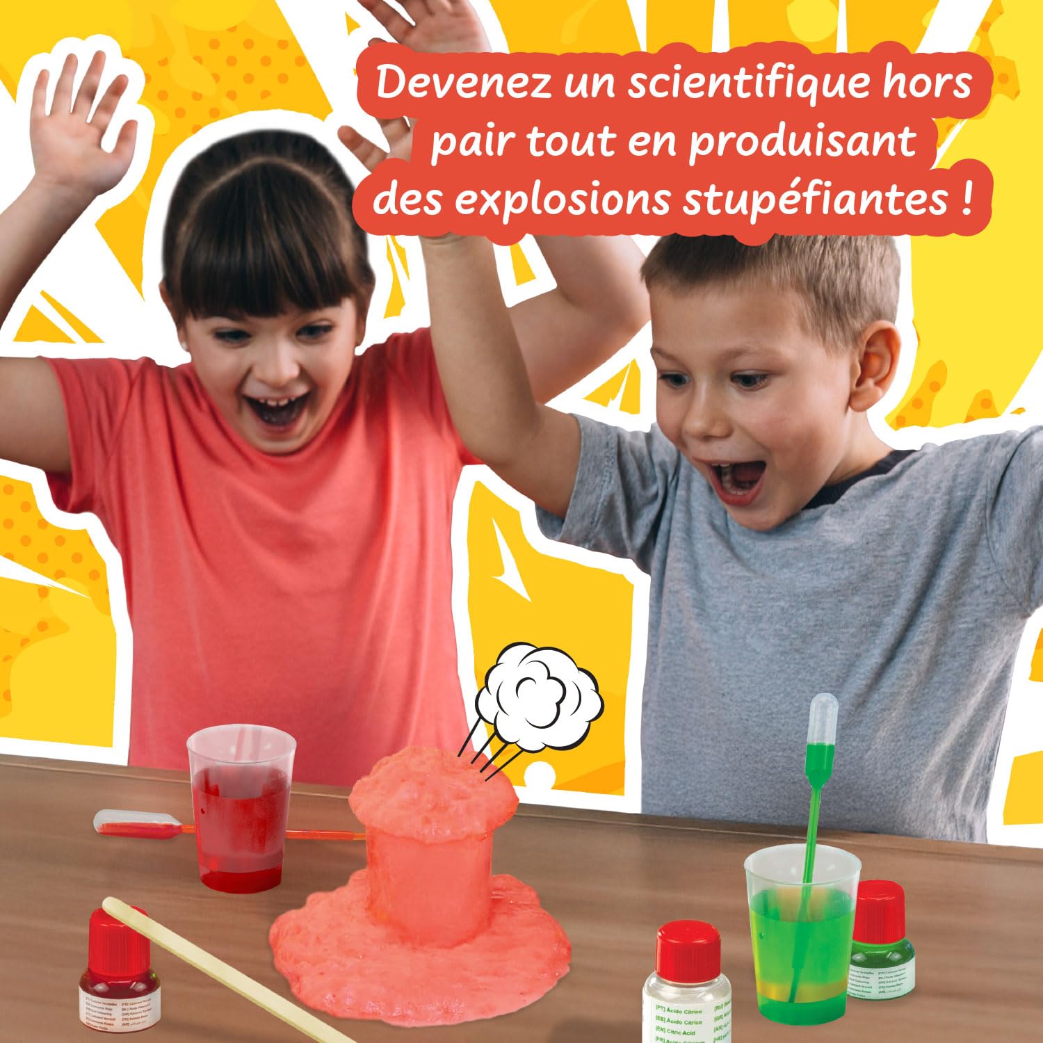 Science4you Expériences Explosives pour Enfants – Fusée à Eau, Bombe Pétillante, Jouets Éducatifs 8 9 10+