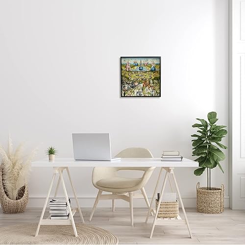 Miniatura 13 de Stupell Industries Jardín de delicias terrenales Panel central Hieronymus Bosch Pintura enmarcada Arte de pared, diseño por one1000paintings
