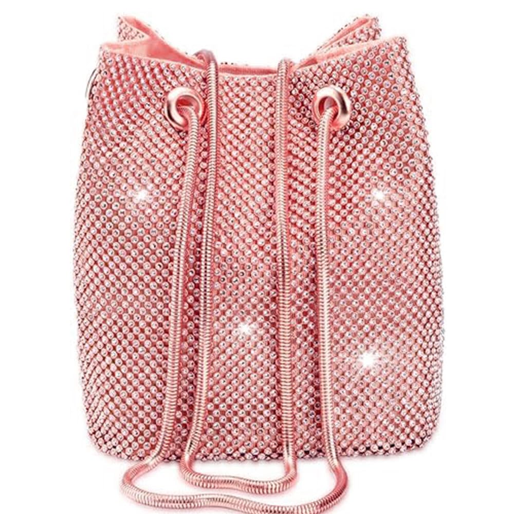 LIGHTNIING HAMMERZ Women Rhinestones Crystal Clutch Mini Evening Potli Bags Bucket Bag Party Prom Wedding Diamond Bag Small Shoulder Purses (Golden) (B0D1YH8TMY) Amazon Price History, Amazon Price Tracker
