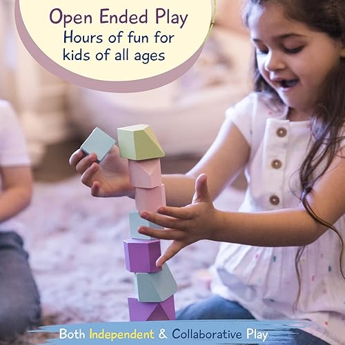 Miniatura 2 de JOY2B Juguetes para niños pequeños, bloques apilables de madera, juguetes Montessori para niños y niñas, juguetes de madera para niños, juguetes