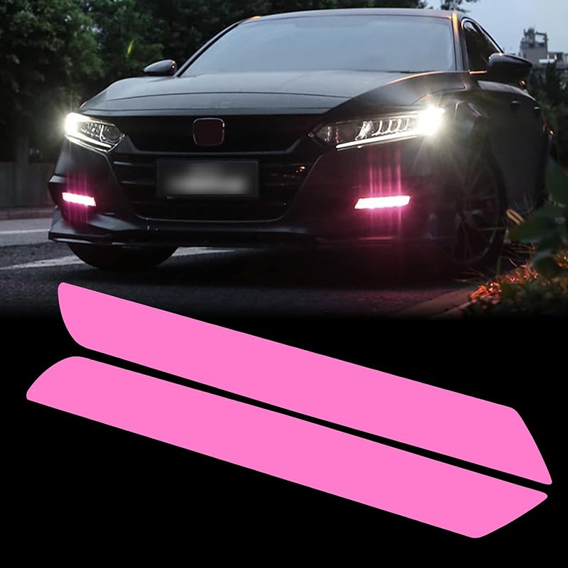 Película de vinil rosa para farol de neblina TOMALL Honda Accord 2018–2020 – Par
