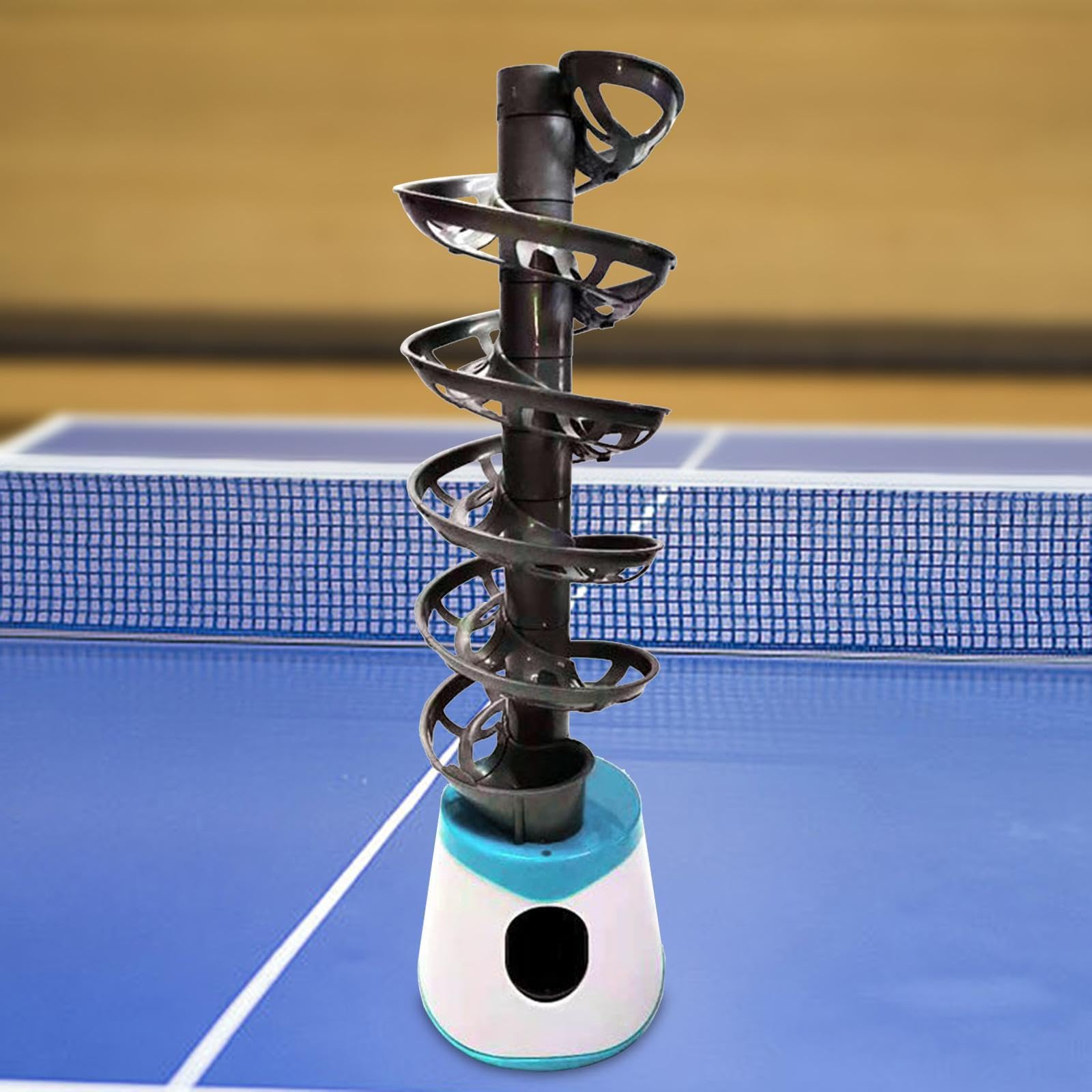 Tennis Robot Automatico Macchina per Lancio Pong Dispositivo Allenamento Tavolo Macchina Pitching Pratica Design Portatile PP Adatto a Bambini