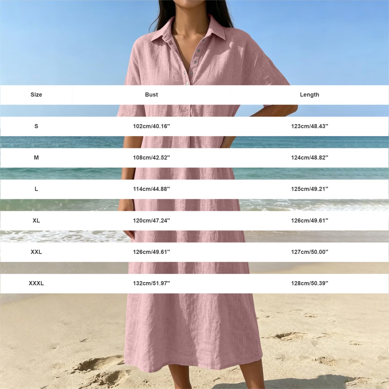 Abiti Estivi da Donna Elegante con Scollo Rotondo/Scollo a V Abito Elastico in Vita Abito Casual Donna Estivo Antipiega