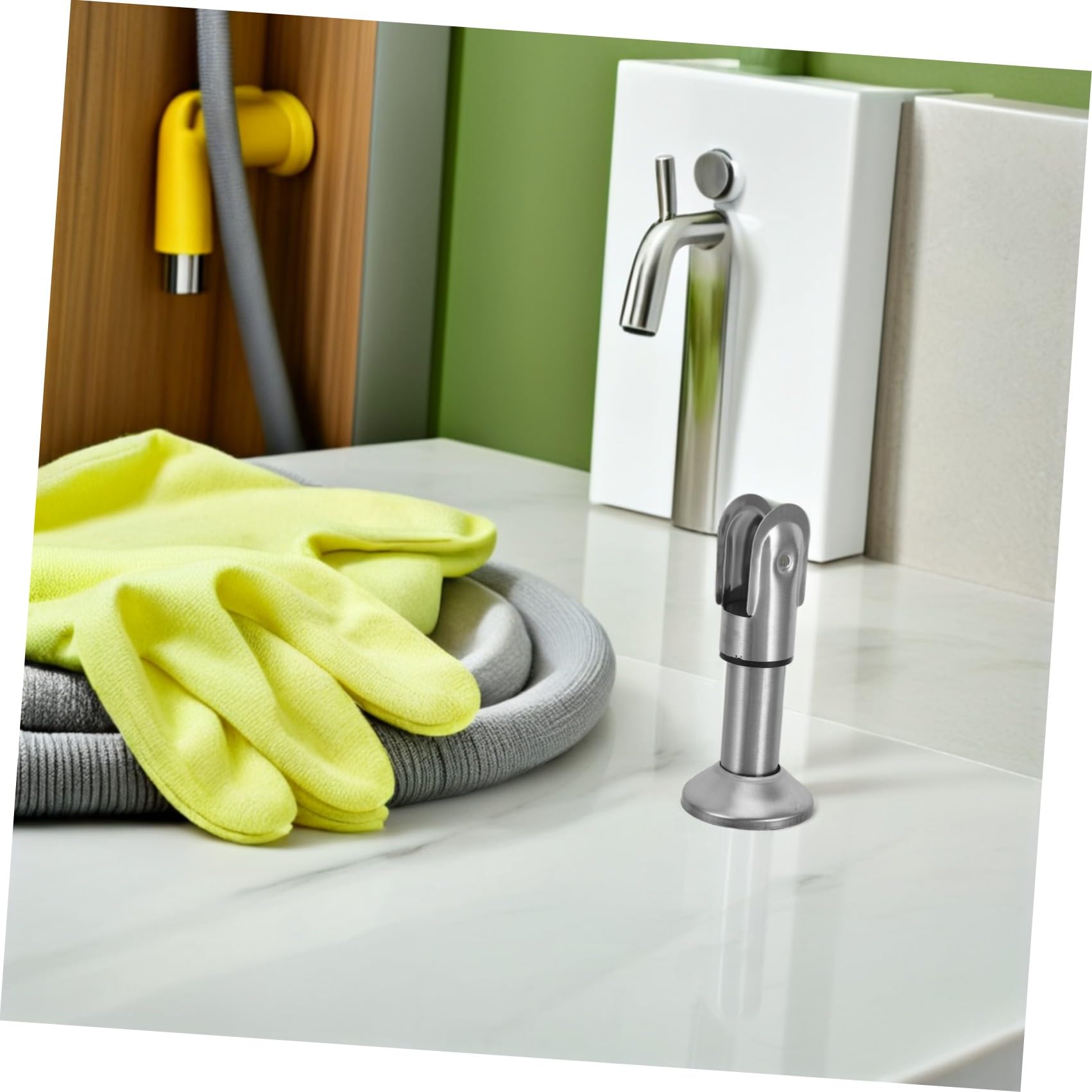 iplusmile Set 4pezzi Staffe Divisorie per Orinatoio in Inossidabile Argento Gambe di Supporto ad Alta Capacità di Carico per Partizioni Bagno Installazione Facile