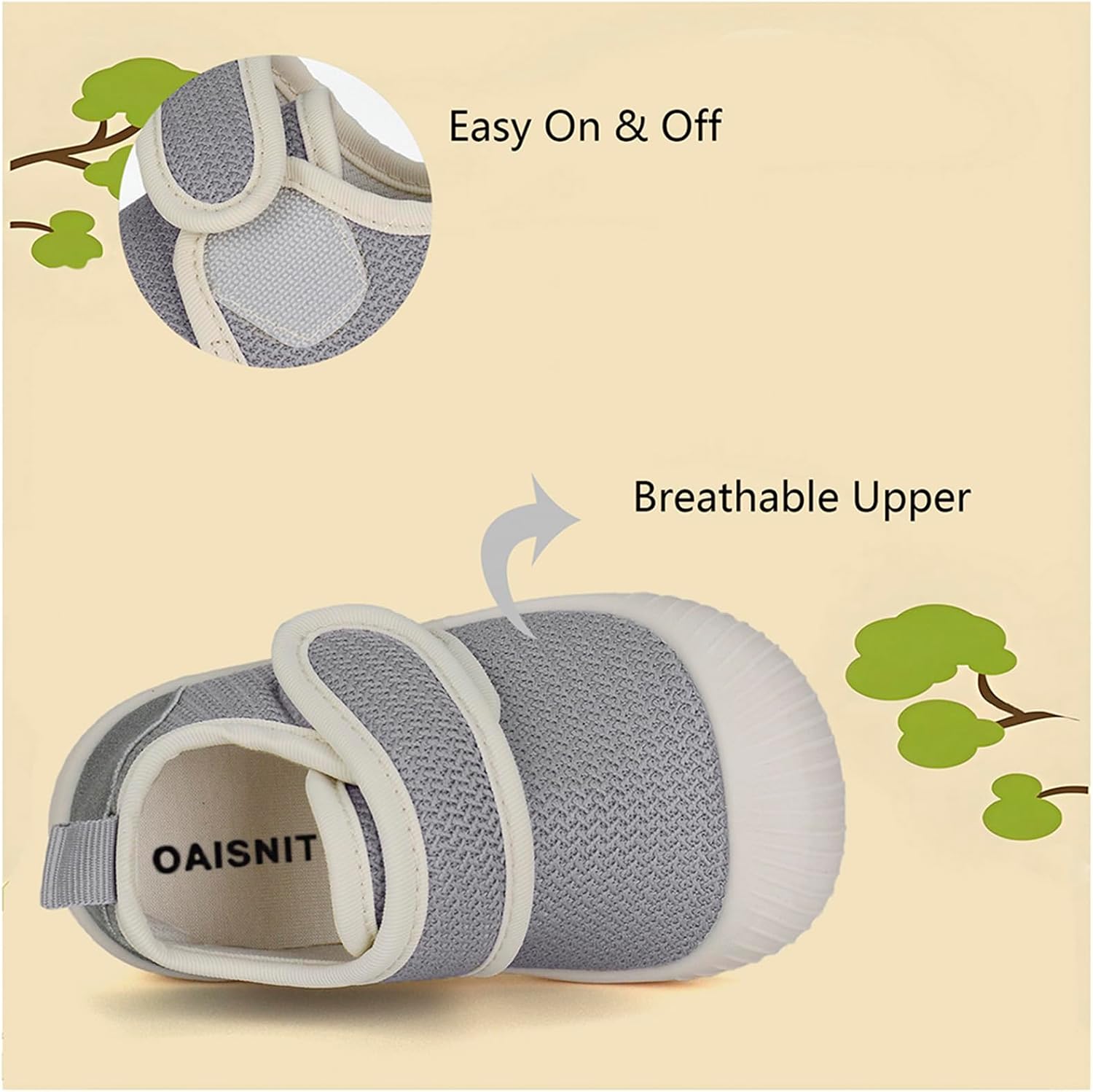 Baby Boys Girls Shoes Non-Slip Infant First Walking Shoes Wide Breathable Lightweight Toddler Sneakers