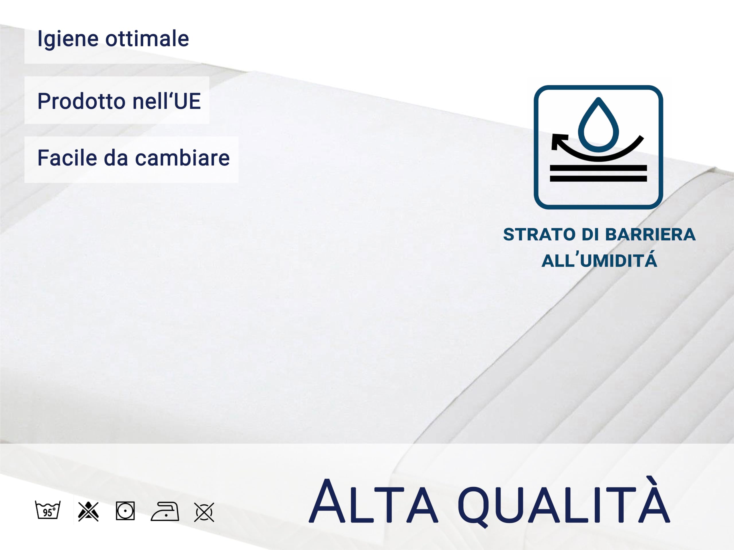 ZOLLNER Coprimaterasso in 90x150 cm - Proteggi materasso impermeabile - lenzuolino per l'incontinenza - lavabile a 95°C - Certificato OEKO-TEX (R) - dallo specialista in cliniche