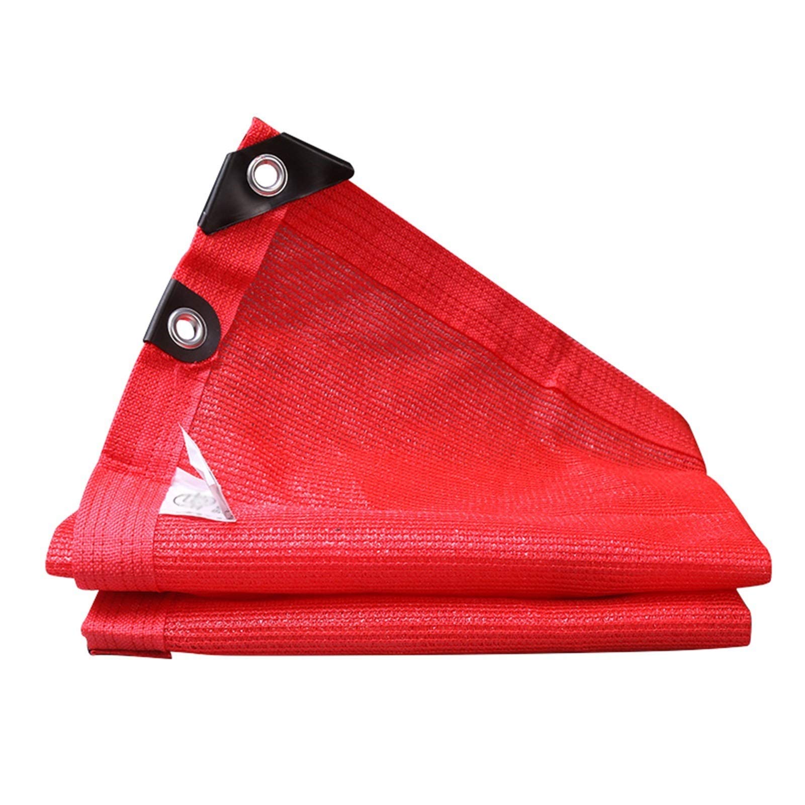 Roter Schattenstoff, UV-beständiges Sonnenschutznetz für Gewächshaus, Outdoor, Terrasse, Balkon, Garage, Garten, Pflanzenabdeckung, anpassbarer Schattenstoff für Blumen und Gemüse