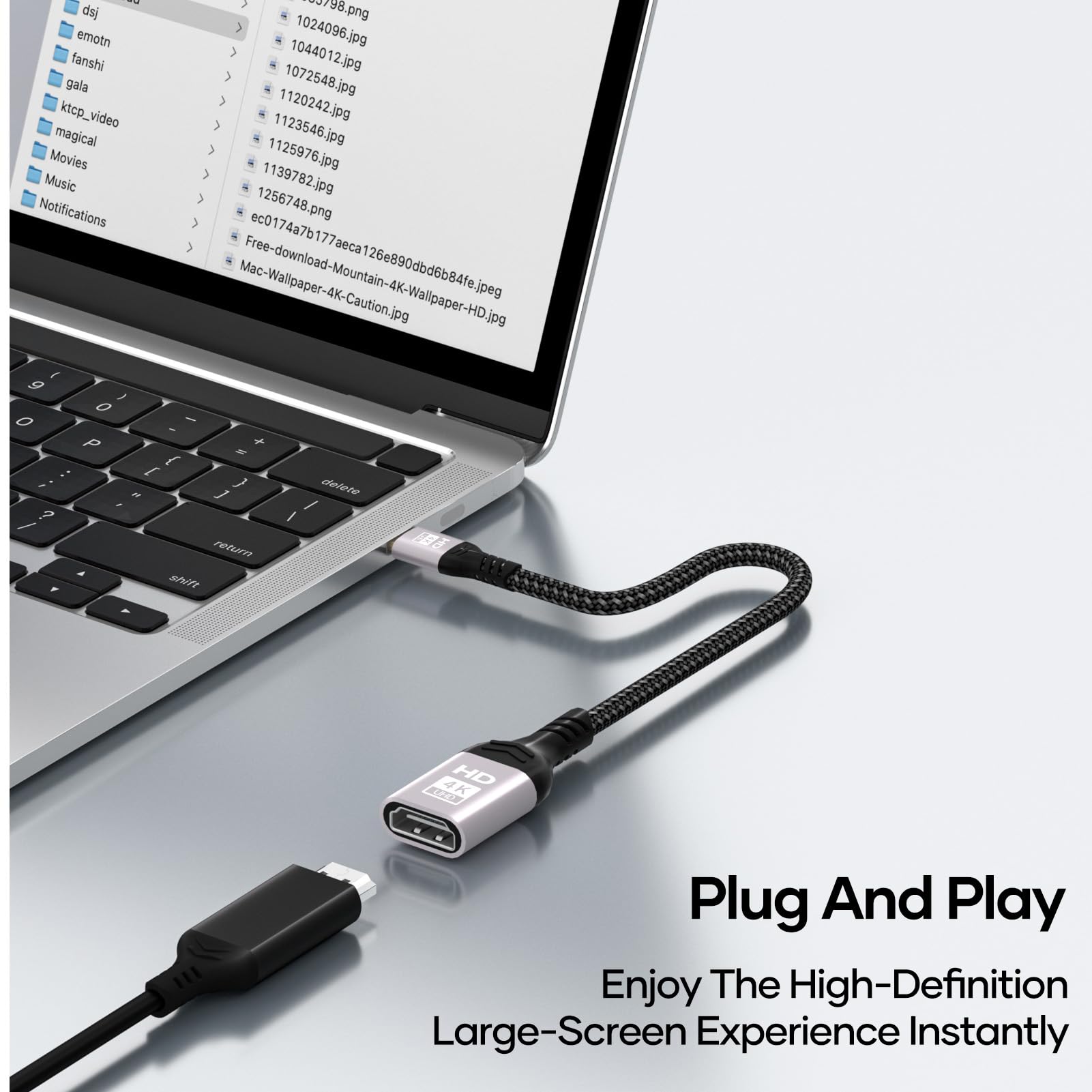 Adaptateur Mini HDMI Vers HDMI 4K@60Hz - Compatible Nikon, Canon, Raspberry Pi