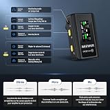 NEEWER CM28 Max Wireless Lavalier Microphone System with Charging Case 48KHz/24Bit Lossless Float Recording Noise Cancellation 8GB Storage 25Hrs Battery 300m Range for iPhone iPad Android Camera PC - 4