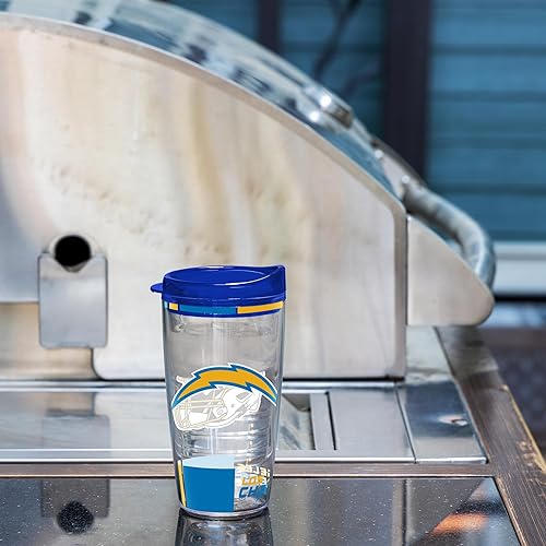 Miniatura 182 de Rico Industries NFL - Vaso clásico de fútbol americano de doble pared, 16 oz o 20 onzas, tapa W