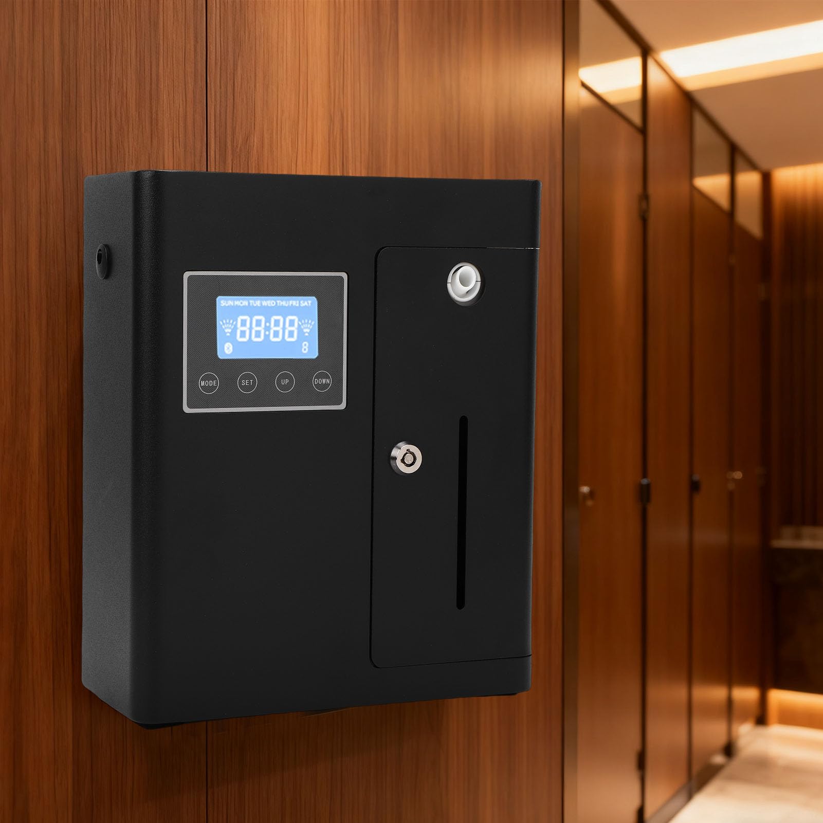 Qcwwy Hotelowy Dyfuzor Olejków Eterycznych, Dyfuzor Zapachowy Wyposażony w automatyczną maszynę rozpraszającą Zapach Powietrza do Sypialni, łazienek, Biur, Spa lub pomieszczeń (wtyczka UE)