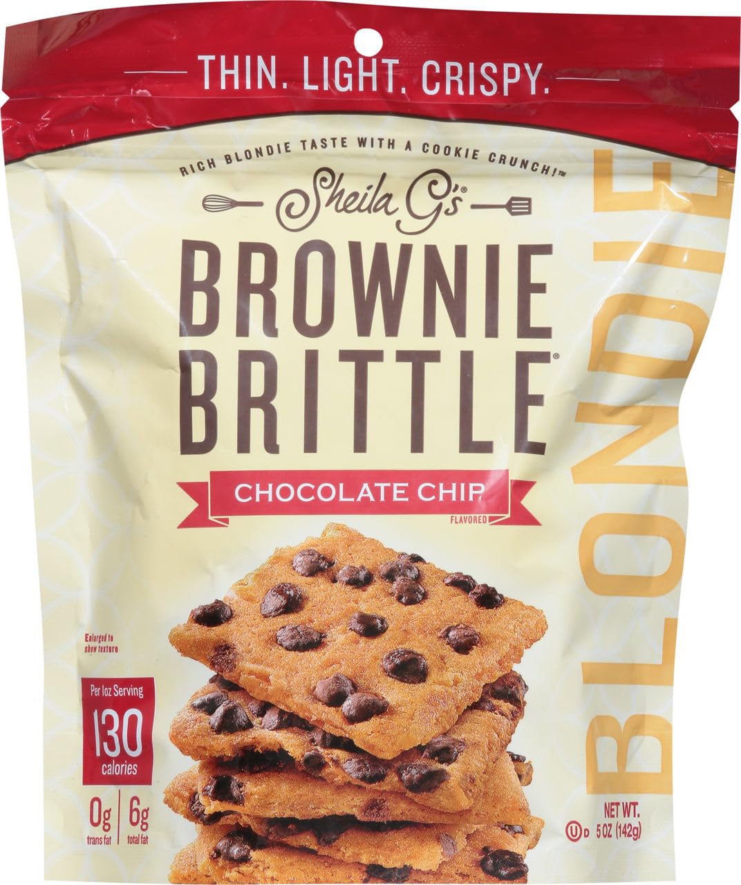 Sheila G's, Chocolate Chip Brownie Brittle, 5 Ounce