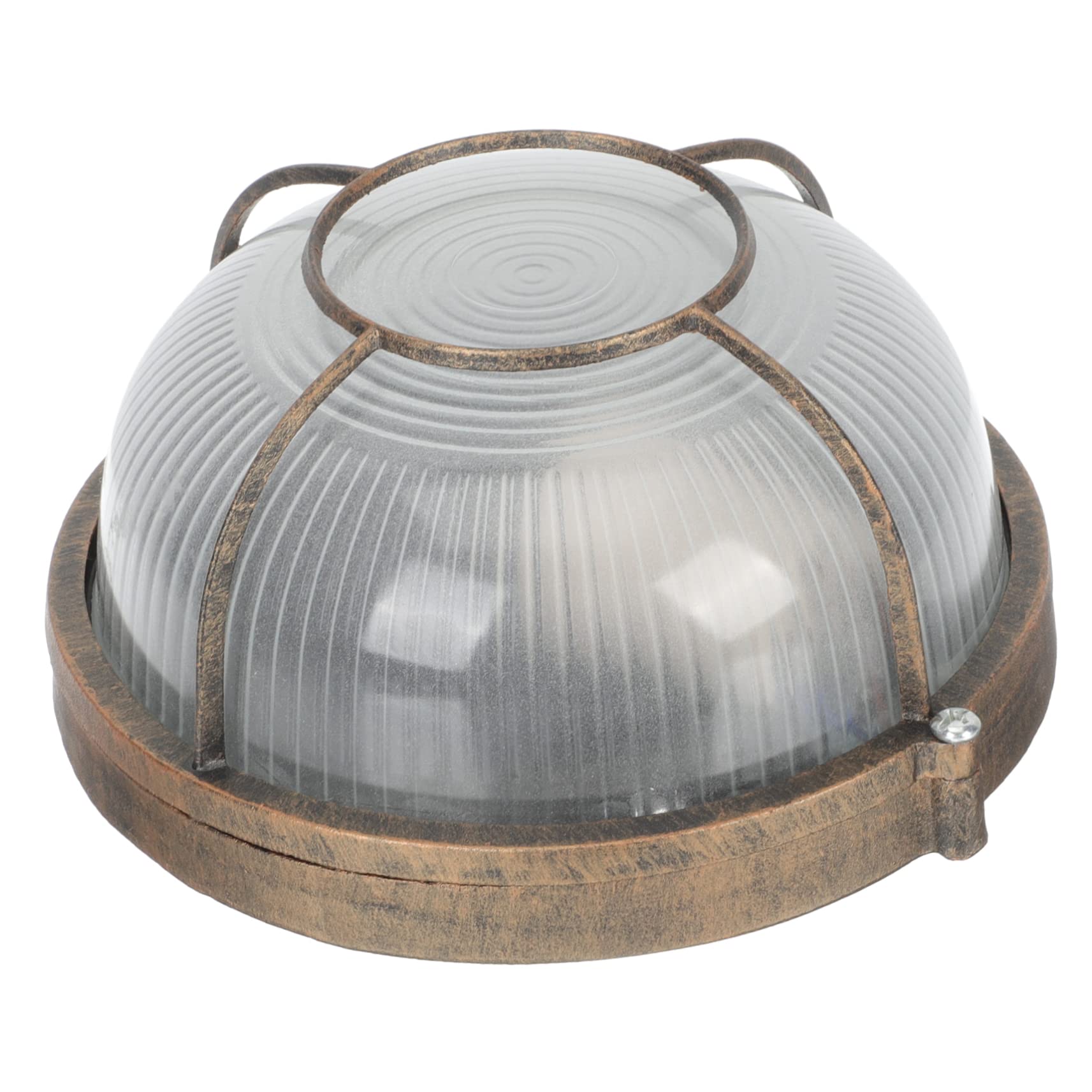 STOBOK Retro Outdoor Light Shade Waterproof Led Ceiling Fixture for Garden and Corridor Large Round Dustproof Design Small Copper Sweep for Exterior Lighting