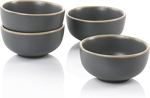 Miniatura 7 de Gibson Home Rockaway - Juego de fruteros (4 piezas, 3.5 pulgadas)