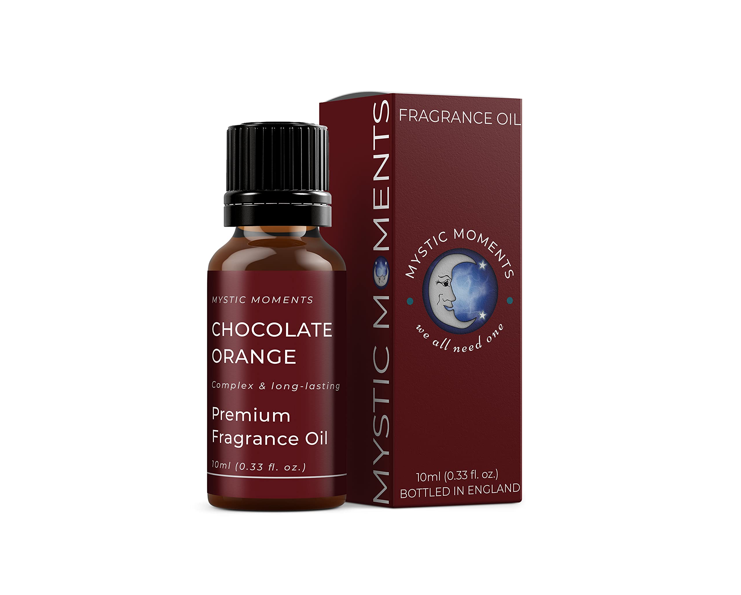 Mystic Moments | Chocolate Orange Fragrance Oil 10ml | Rich Cocoa & Zesty Citrus Aroma for Candles, Soap & Diffusers | Warm Uplifting Scent