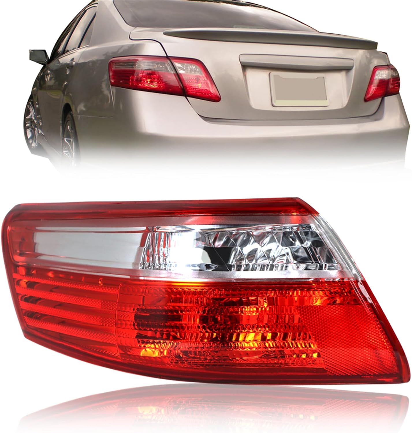 Car Rear Lamp Tail Light Replacement for Camry 2007 2008 2009 Left Driver Side Taillight 8155006240 8155133340