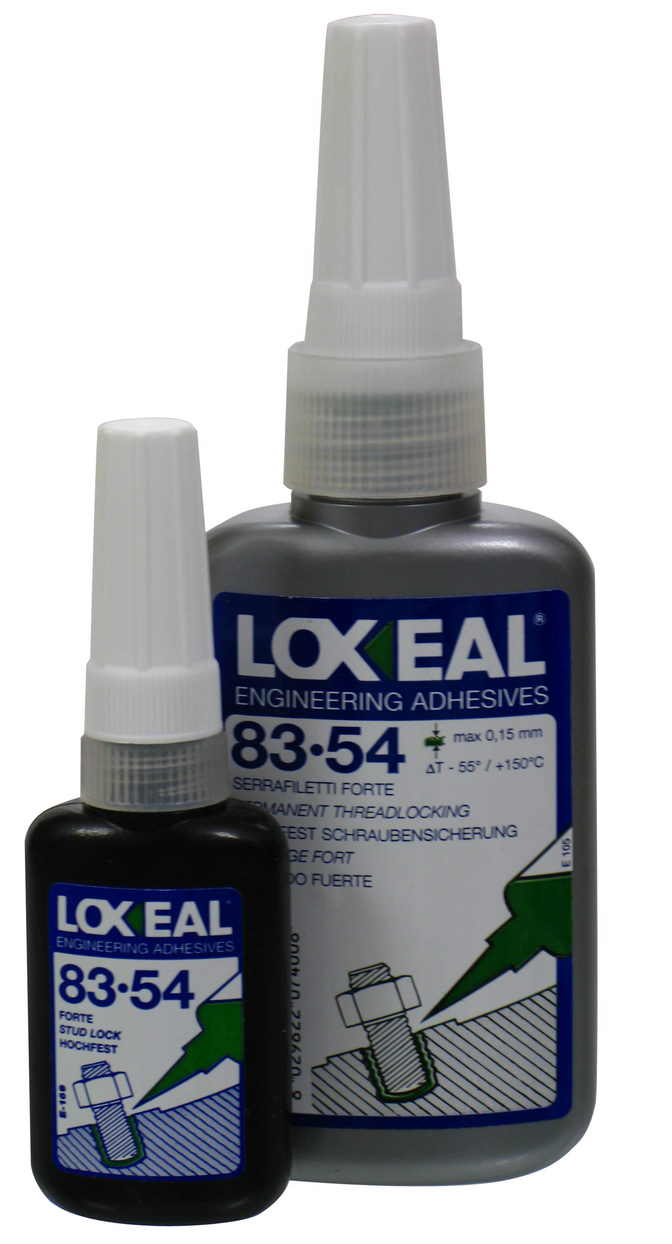 LOXEAL 83-54. Adhesivo anaeróbico de elevada resistencia mecánica para la fijación permanente y el sellado de prisioneros, tuercas, tornillos y otros elementos roscados metálicos. (250 ml)