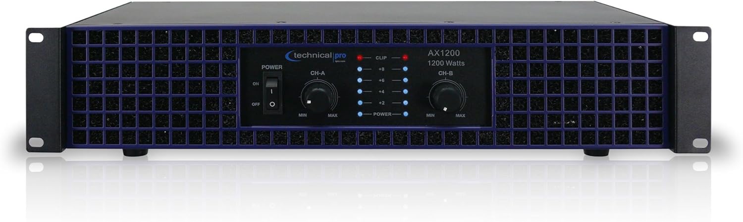 Technical Pro AX1200 2U Professional 2CH Power Amplifier
