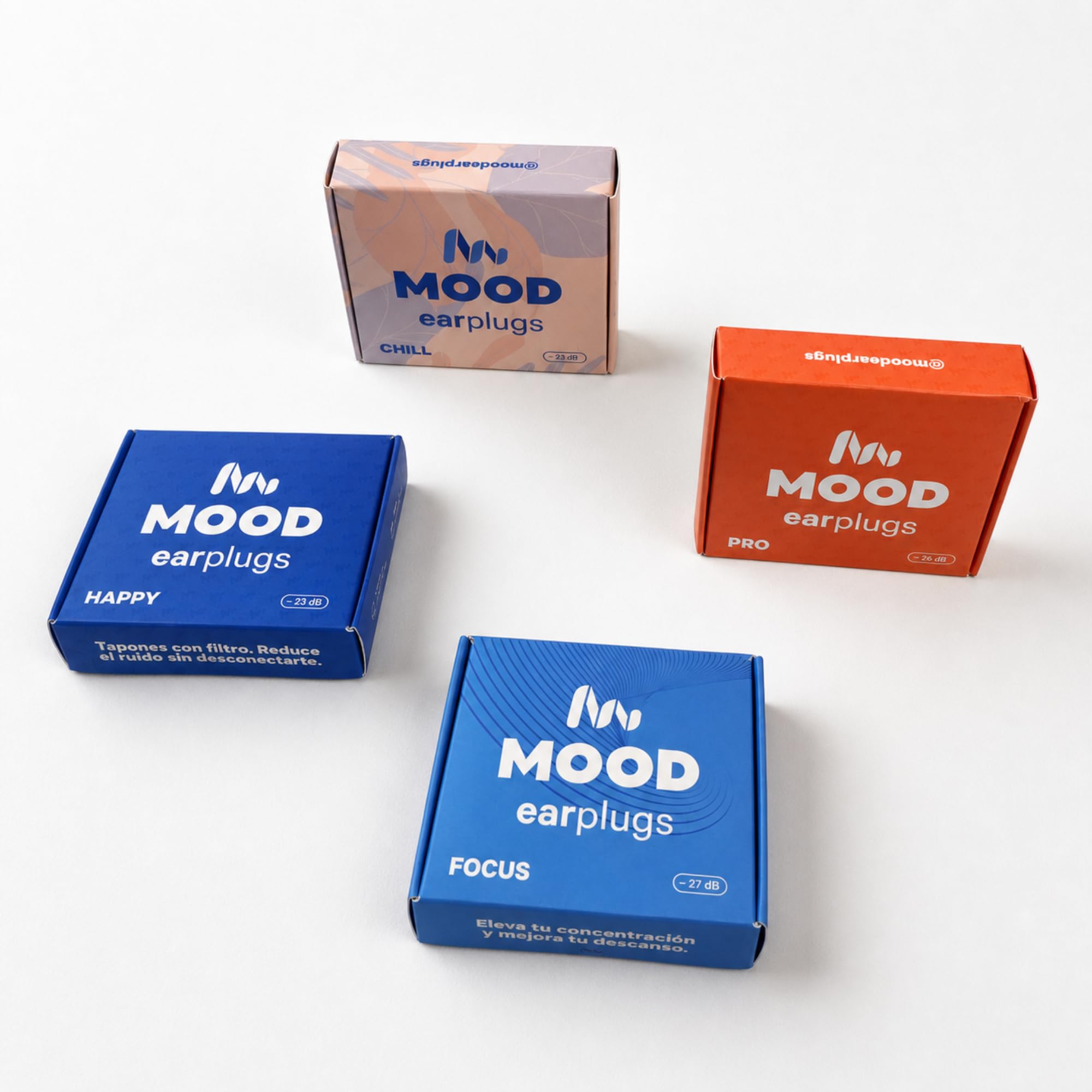MOOD Cascos antiruido adultos: Reducción del ruido de 33 dB (SNR) - Cascos aislantes del ruido para estudiar, construcción, tiro deportivo - Marca española certificada - Relax Purple