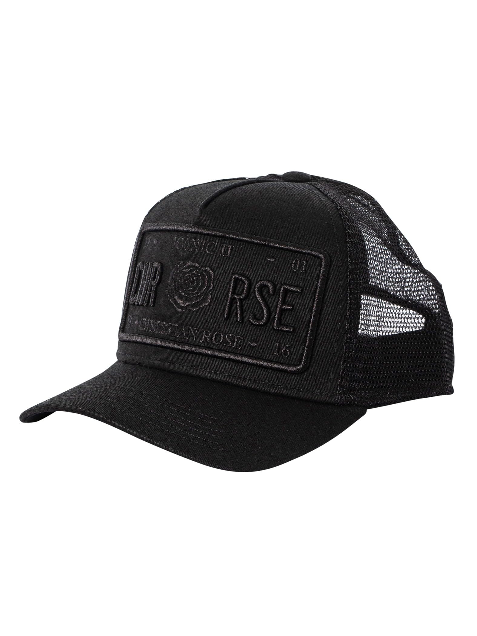 Christian Rose [Iconic II Metallic Trucker Cap - Black