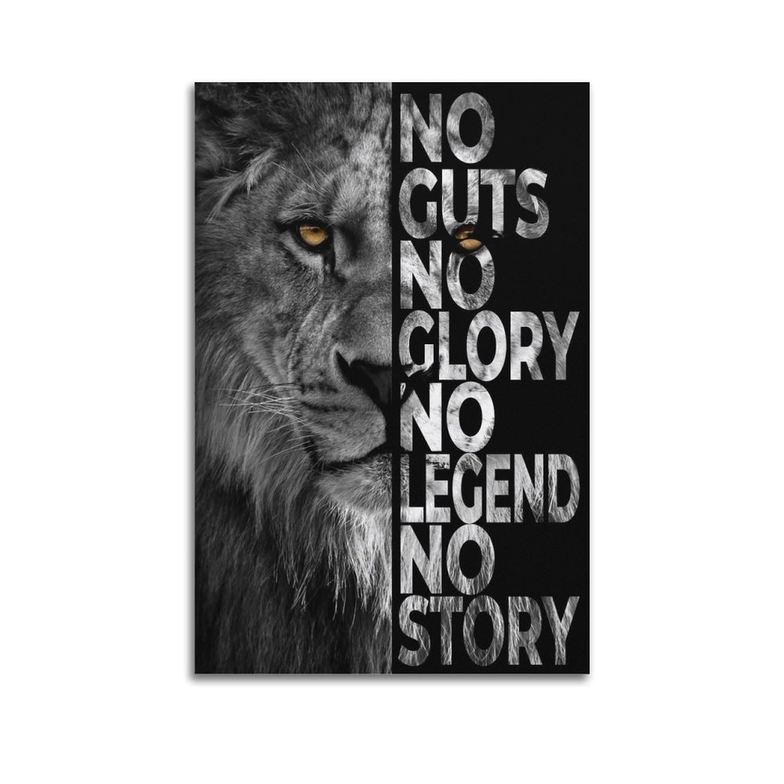 SUDANGDIANZI Study Office Motivational Posters No Story Canvas Poster And Wall Art Modern Family Bedroom Gym Office Decor Gift 20x30inch(50x75cm) Unframe-style