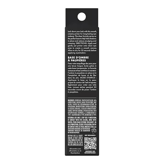 e.l.f. Lock It Down Eyeshadow Primer, Smooth Creamy Eye Makeup Primer For Long-Lasting Eyeshadow, Intensifies Color, Helps Prevent Creasing, Vegan & Cruelty-Free