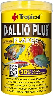 Ração Para Peixes D-Allio Plus Flakes 200g Tropical Tropical Para Peixes