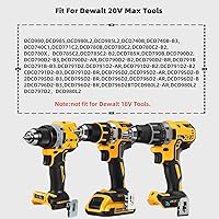 Vista 5 de Paquete de 12 clips de cinturón de acero inoxidable para herramientas eléctricas dewelt de 20 V - Compatible con DCD980, DCD980L2, DCD985, DCD985L2