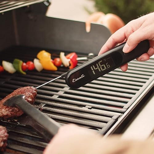 Vista 4 de Escali Superficie infrarroja y sonda plegable del acero inoxidable del termómetro de Digitaces de la sonda, tecnología dos en uno del IR