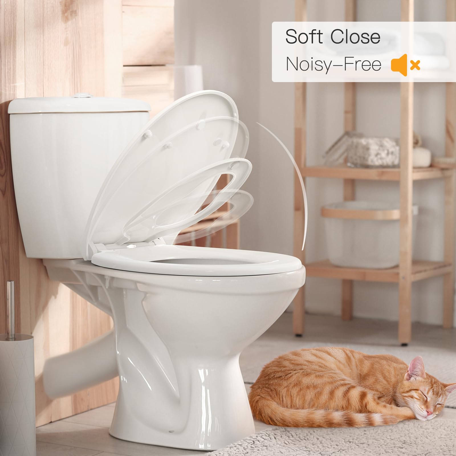 Pipishell WC Sitz, Toilettendeckel mit Absenkautomatik, Magnetisch zu befestigenden Toilettensitz für Kinder, einfache Montage Antibakteriell WC Sitz Kinder mit Quick Release Funktion