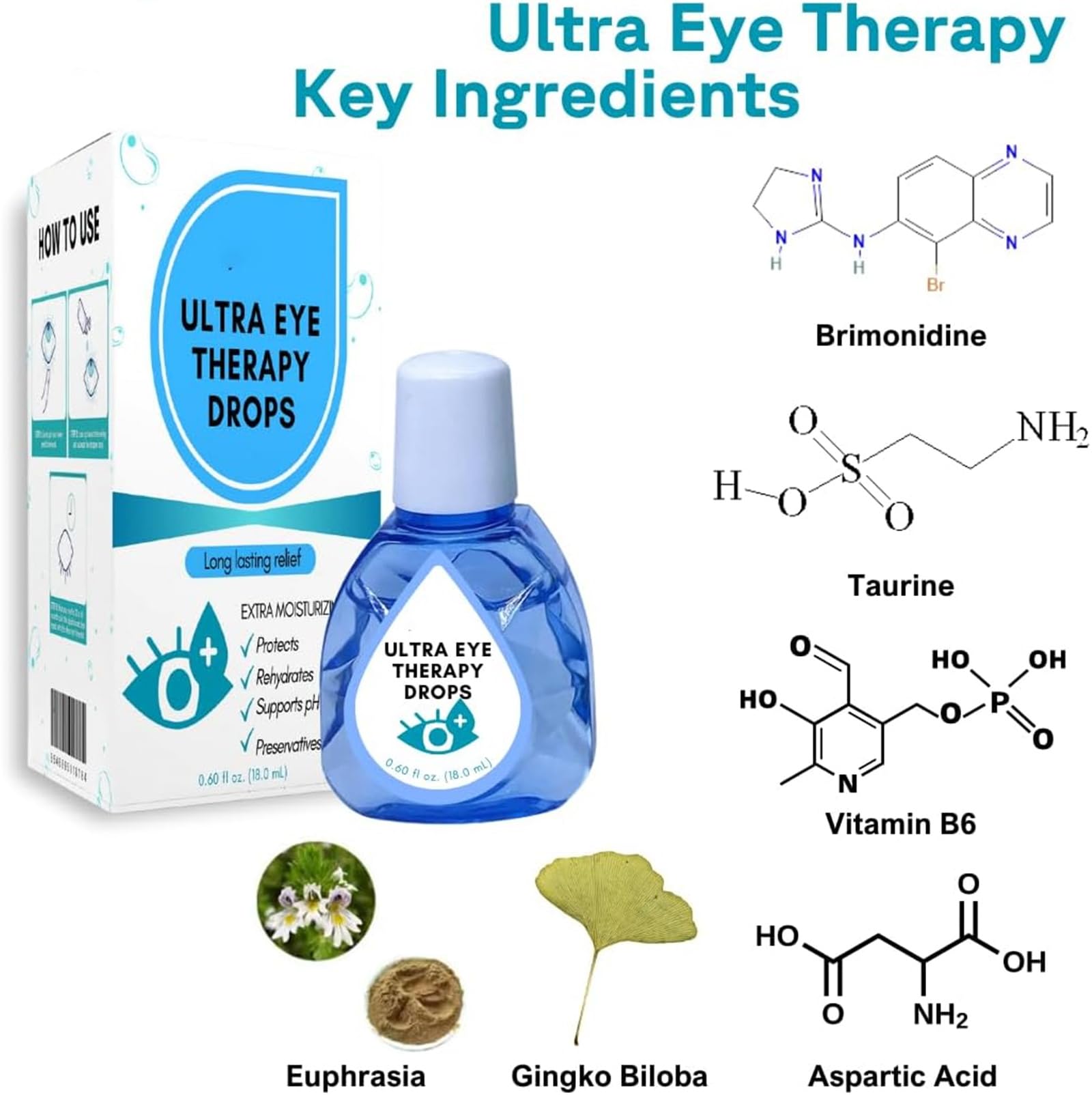 Gouttes Pour Les Yeux Ujala - 5 Flacons - Aide à Retarder La Cataracte - À Base De Plantes