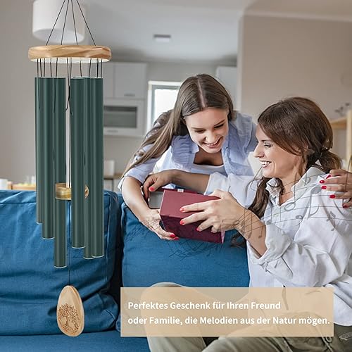 Miniatura 29 de Wind Chimes for Outside, 30 Inch Memorial Windchimes for Loss of Loved One Engrave Tree of Life, Sympathy Wind Chimes Gifts, Garden Home Yard