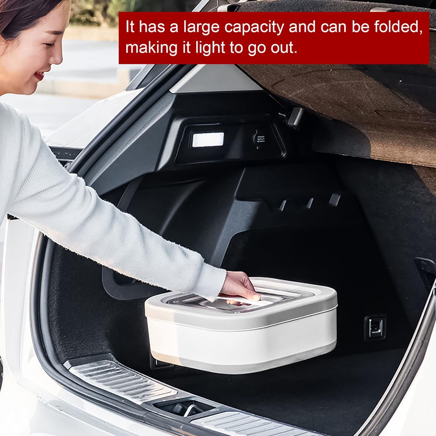 Grey Collapsible Dog Food Container with Lids,Plastic Large Containers Bin,Leak Proof Seal Kitchen Cereal Rice Storage Bin,Food Storage Containers For Storage Dog Cat Small Pet Food