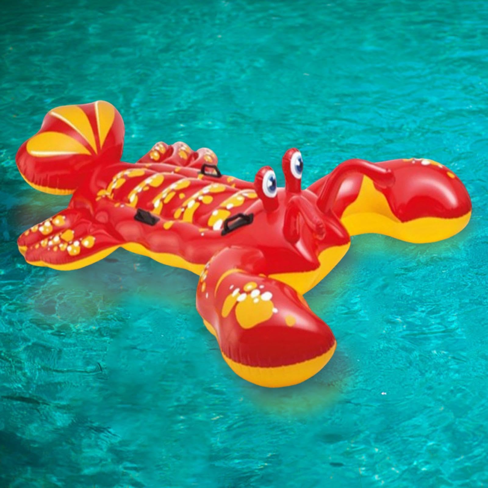 Pool Schwimmring Aufblasbares Schwimmreifen Schwimmring Spielzeug Lounge aus PVC für Kinder Erwachsene für Garten Badesee Strandaufenthalt, Hummer 213x137cm