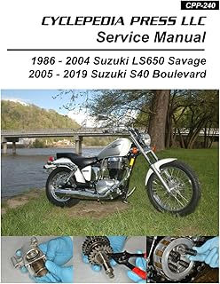 1986-2019 Suzuki LS650 Savage / Boulevard S40 Cyclepedia Printed Motorcycle Service Manual