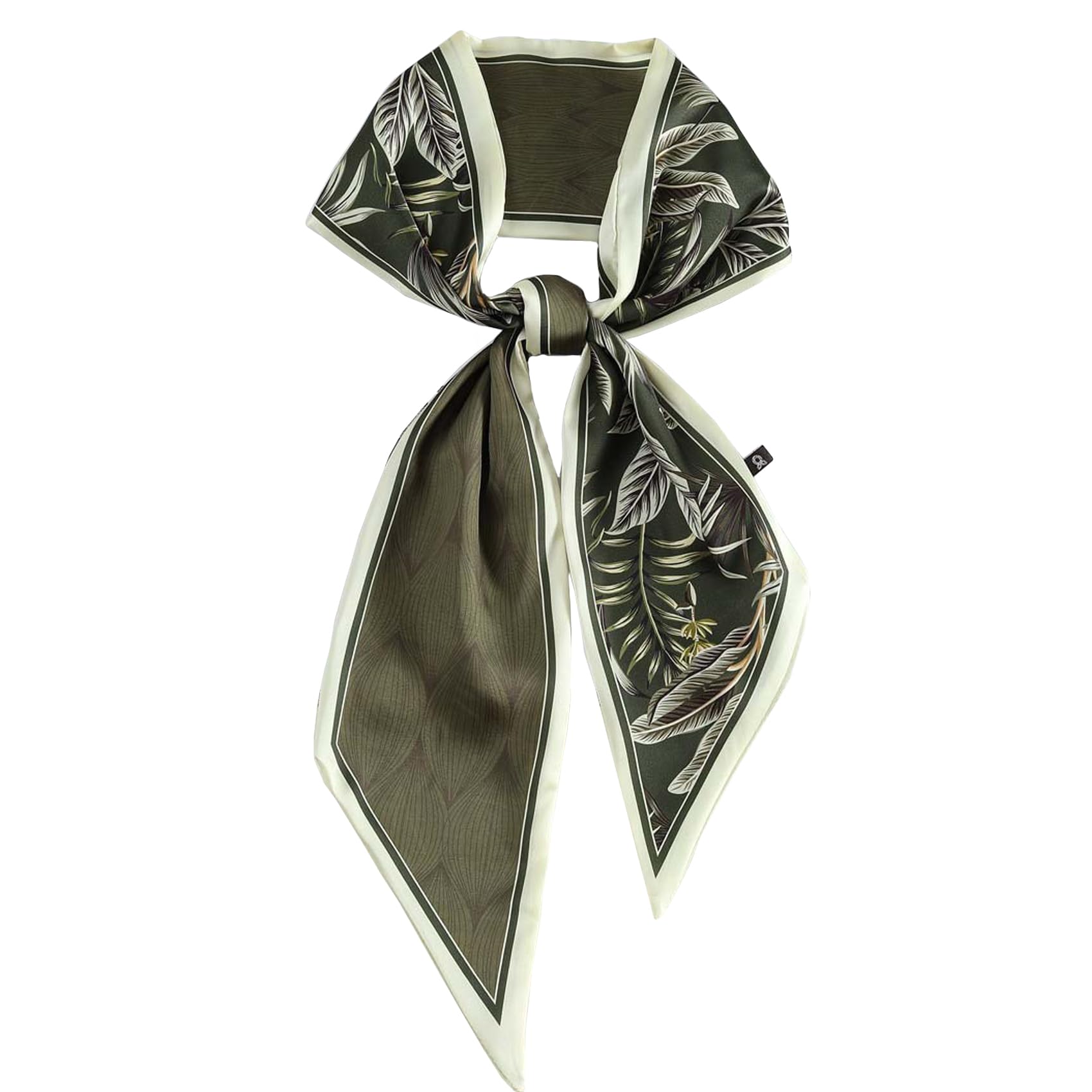 iJiGui Scarfs for Women, 14X145cm Retro lightweight Bandana, Head Neck Scarf Neckerchief, Women's Headscarf Accessories(Bamboo Pattern)