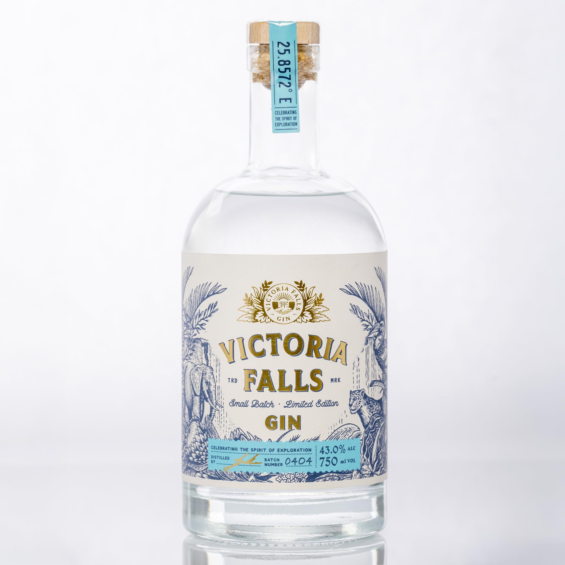 Victoria Falls Gin - 43% - 700ml | Original Premium Gin aus Simbabwe | Afrikanischer Gin | Frucht, blumig und würzig