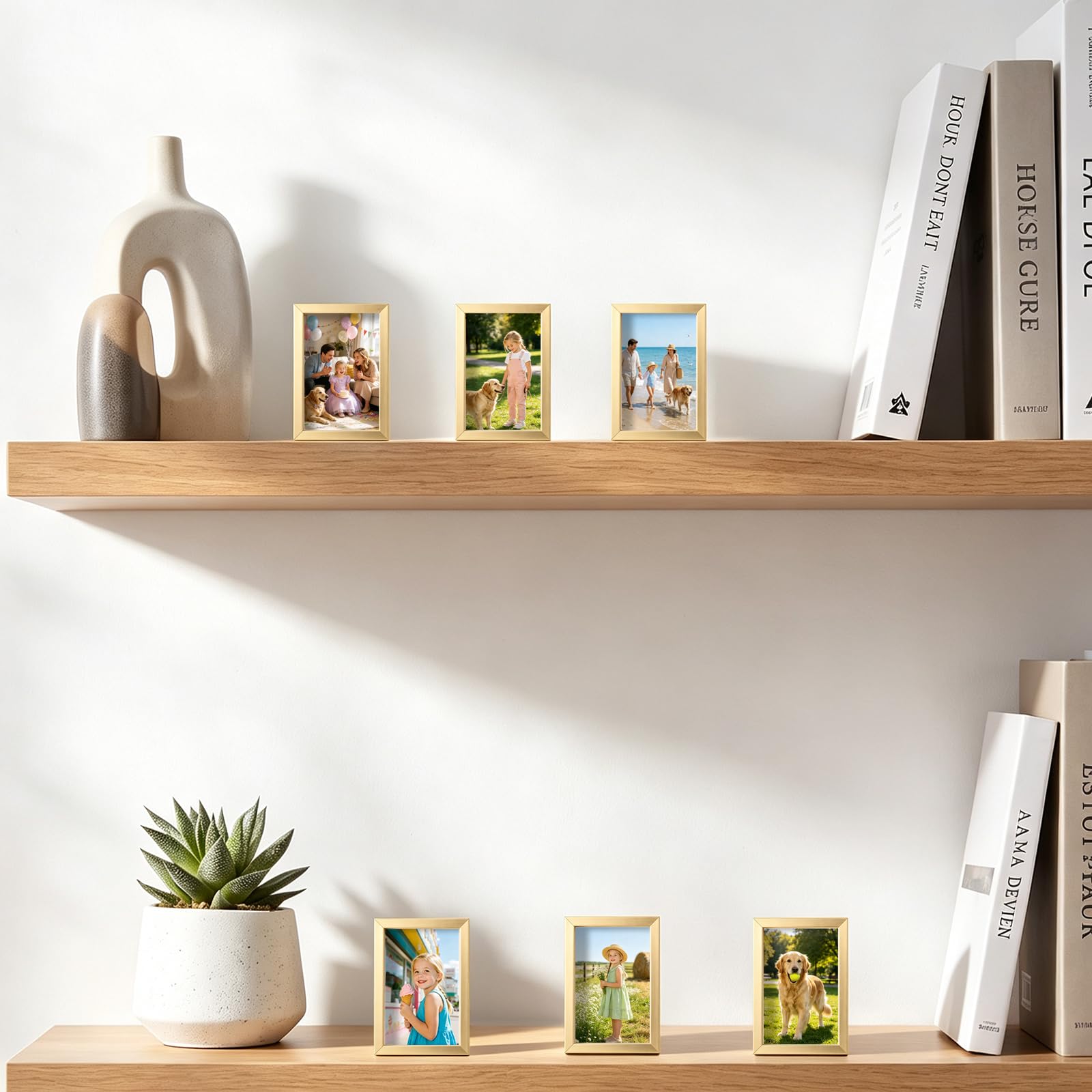 フォトフレーム MO197713C Amazon.com - Winlor Small Picture Frame 2x3 6 Pack, Magnetic Photo
