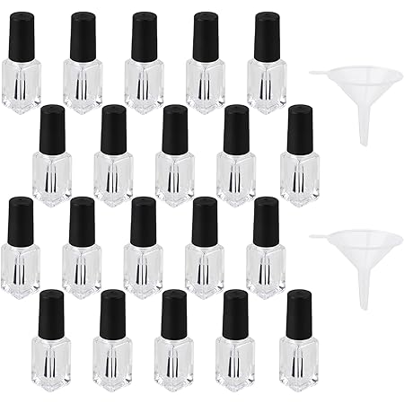 RDEXP Plastic 10ml Refillable Empty Clear Lip Gloss Tube Bottle Container with Black Lid Pack of 10