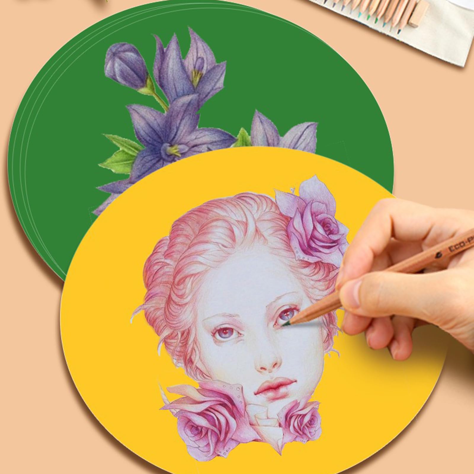 Cerchi di carta colorati 33 cm 20 pezzi per decorazioni classe