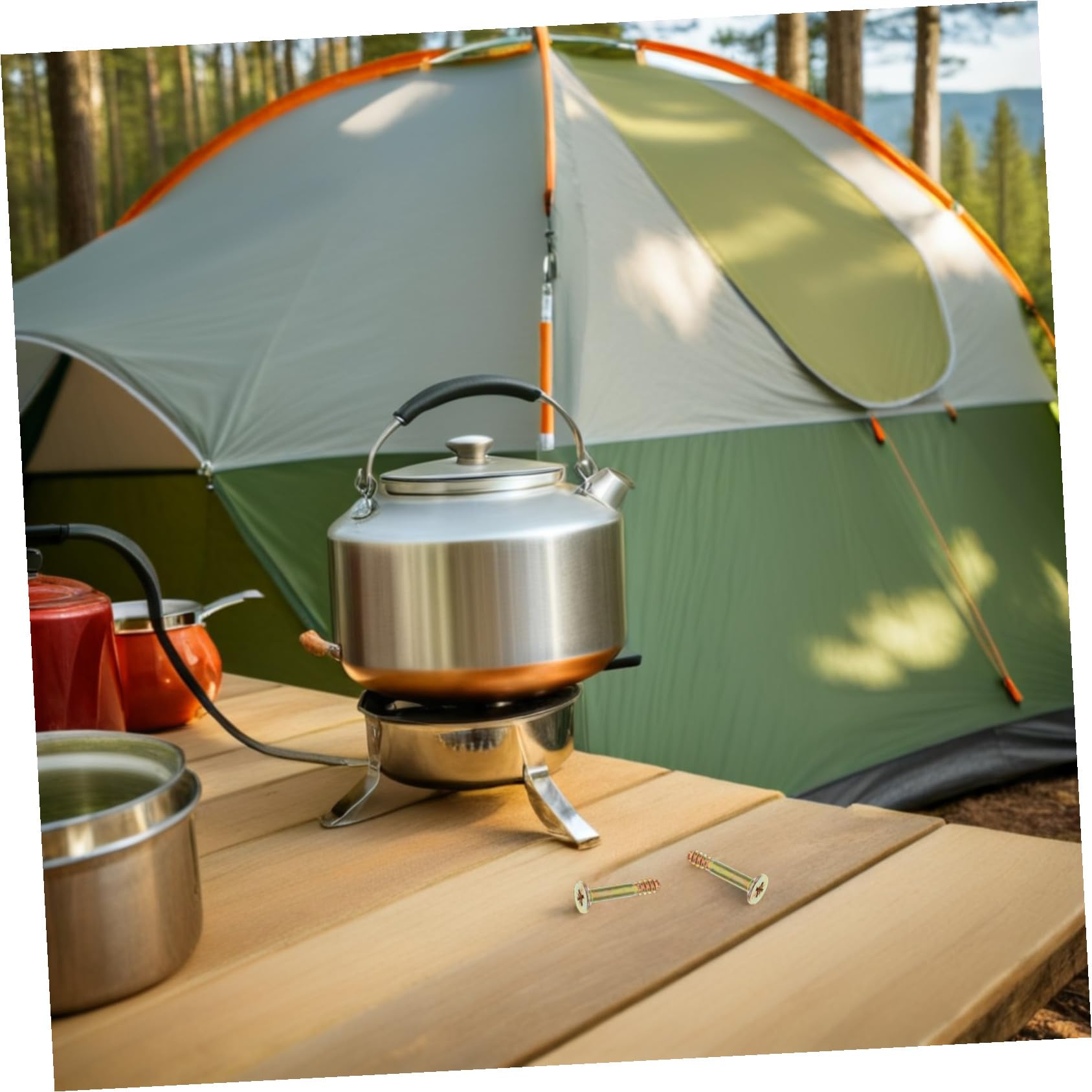 DOITOOL Tornillos Conectores Metálicos Dorados Instalación Rápida, Ideales para Uso al Aire Libre 20 Reutilizables para Gazebo y Toldo