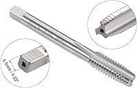 Vista 3 de uxcell 3/8"-16 UNC Juego de dados y grifo, HSS Macho de rosca de máquina con troquel de rosca redondo, mano derecha