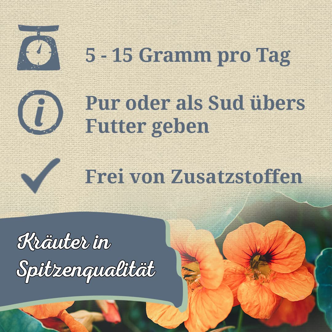Krauterie Kapuzinerkresse für Pferde, geschnitten (1000 g)