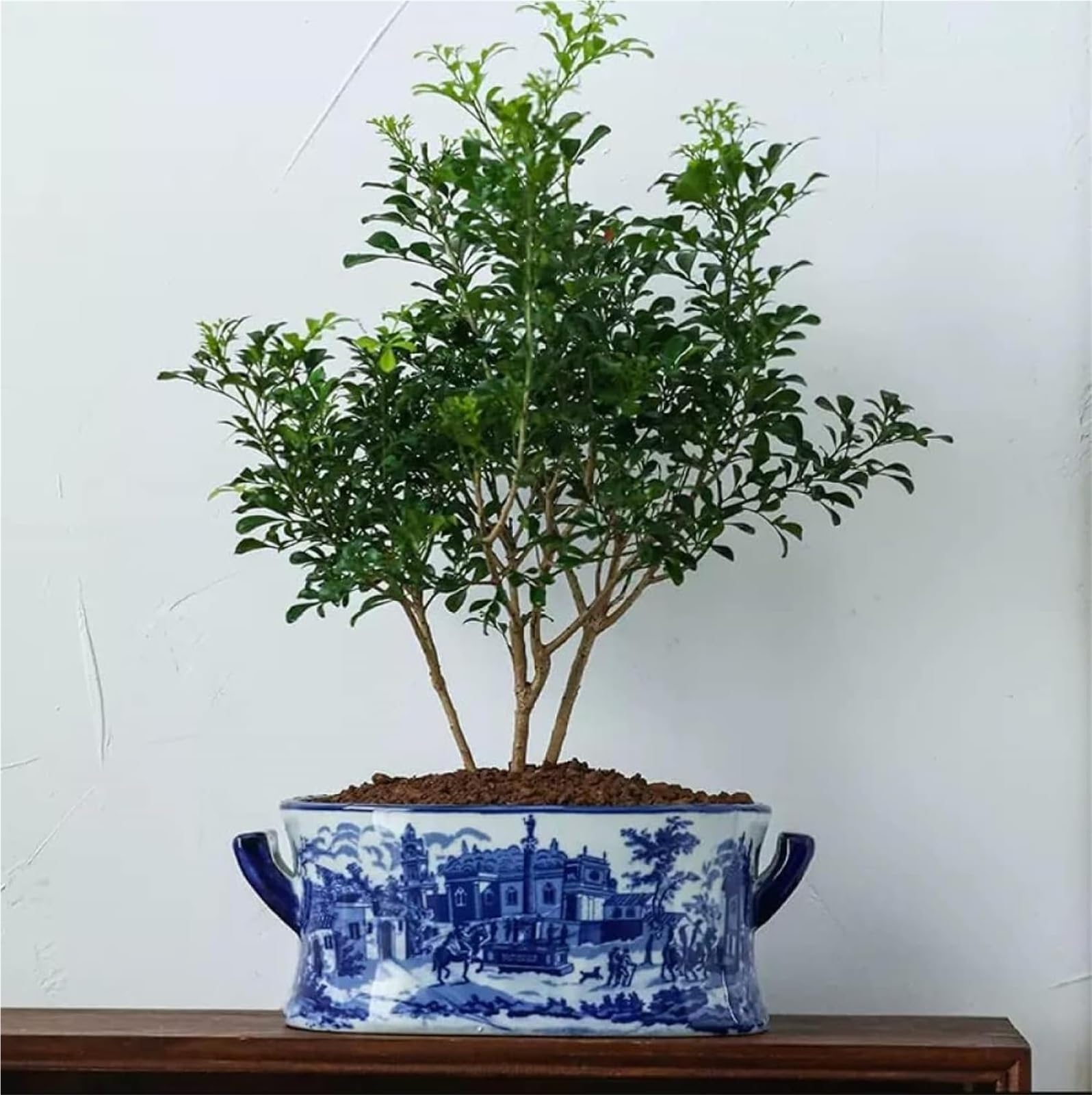 Ręcznie malowana puszka z imbiru z porcelany Jingdezhen – niebiesko-biały wazon lotosu, wysoki ogień, wysokiej jakości akcesoria do mieszkania (L)