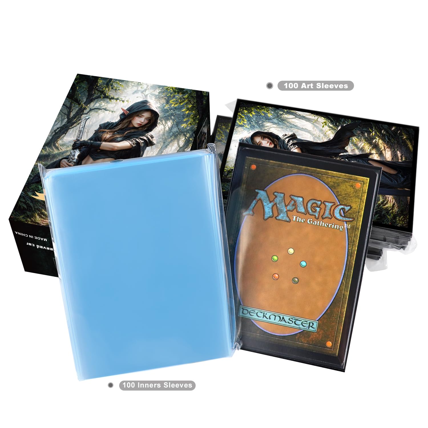 MTG Kartenhüllen Swamp Lotus-Serie - 100 Stück Matte Hüllen Standardgröße