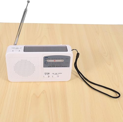 Miniatura 8 de OWLEEN Radio de emergencia con manivela solar y manual, batería USB recargable FMAM Radio LED cargador de teléfono