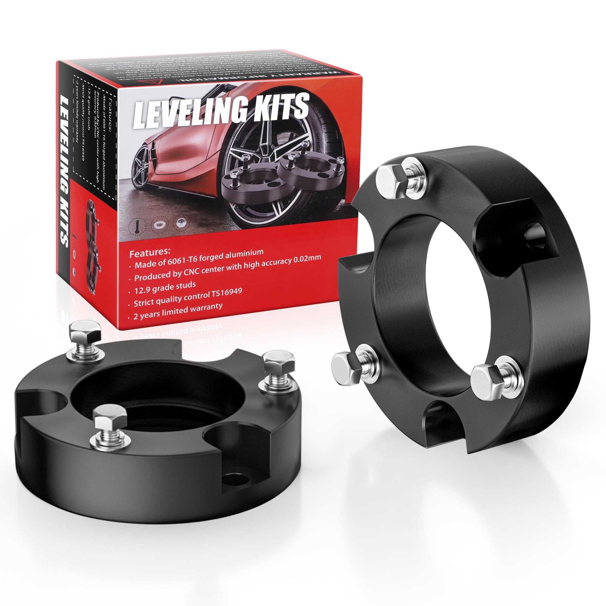 PROEZE 2.5" Leveling Lift Kits for 2005-2023 Tacoma 2WD 4WD, 2003-2023 4Runner 2WD 4WD and 07-15 FJ Cruiser 2WD 4WD, 2.5 inch Forged Front Strut