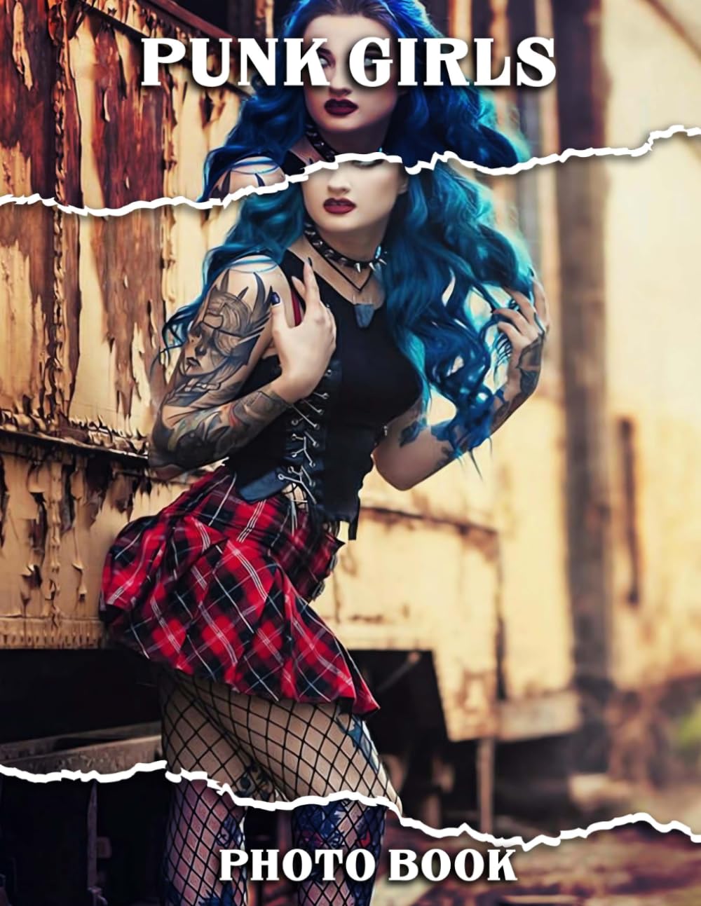 Punk Girls Photo Book: Edgy Rebel Styles Picture for Decor Room, Home | With 40 Illustrations Pages for Subculture Enthusiasts Gifts