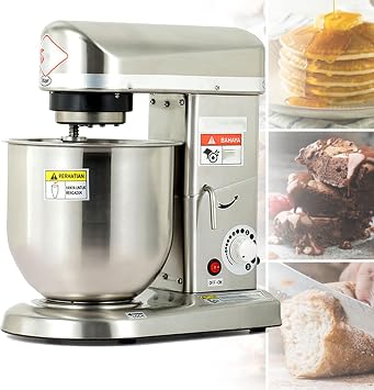 Cashwise Kitchen Electric Stand Mixer for Baking, 3-IN-1 Multi-Function Powerful Food Mixer, with 3 Speeds Adjustable, Dough Hook, Whisk 5L