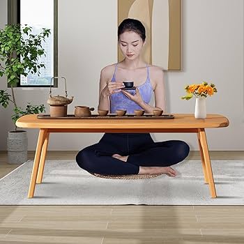 美品 FOLDING BAMBOO MINI Amazon.com: rzoizwko Japanese Floor Table Folding Bamboo